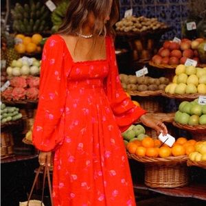 Billabong Best Coast Smocked Midi Dress - Worn Once